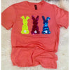 Neon Sequin Sewn Bunny Trio Tee