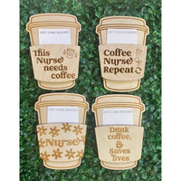 Nurse-Themed Wooden Gift Card Holders