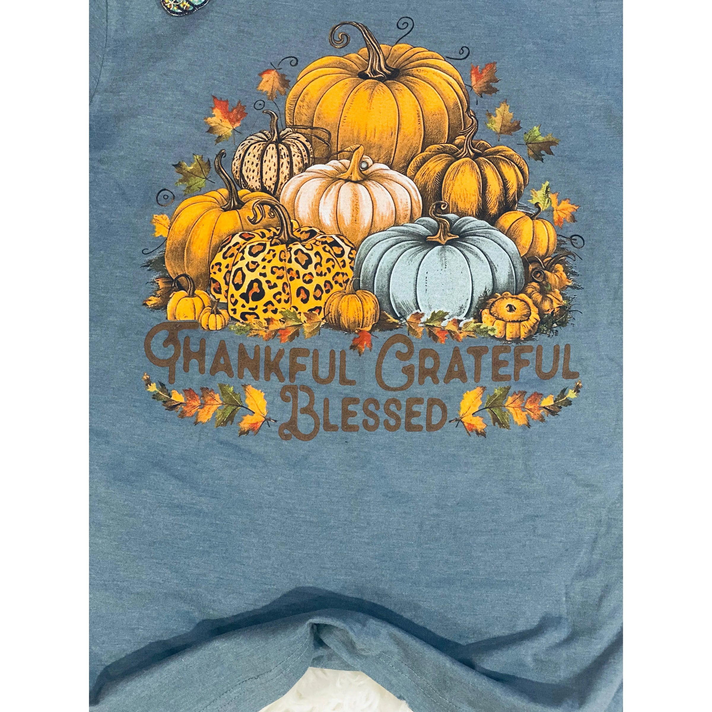 Thankful Grateful and Blessed Tee