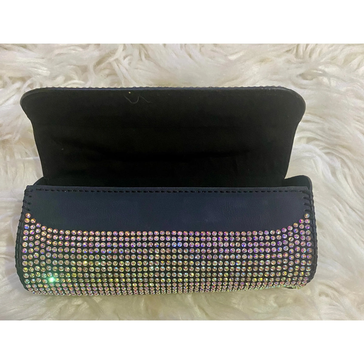 Iridescent Rhinestone Sunglass Holder