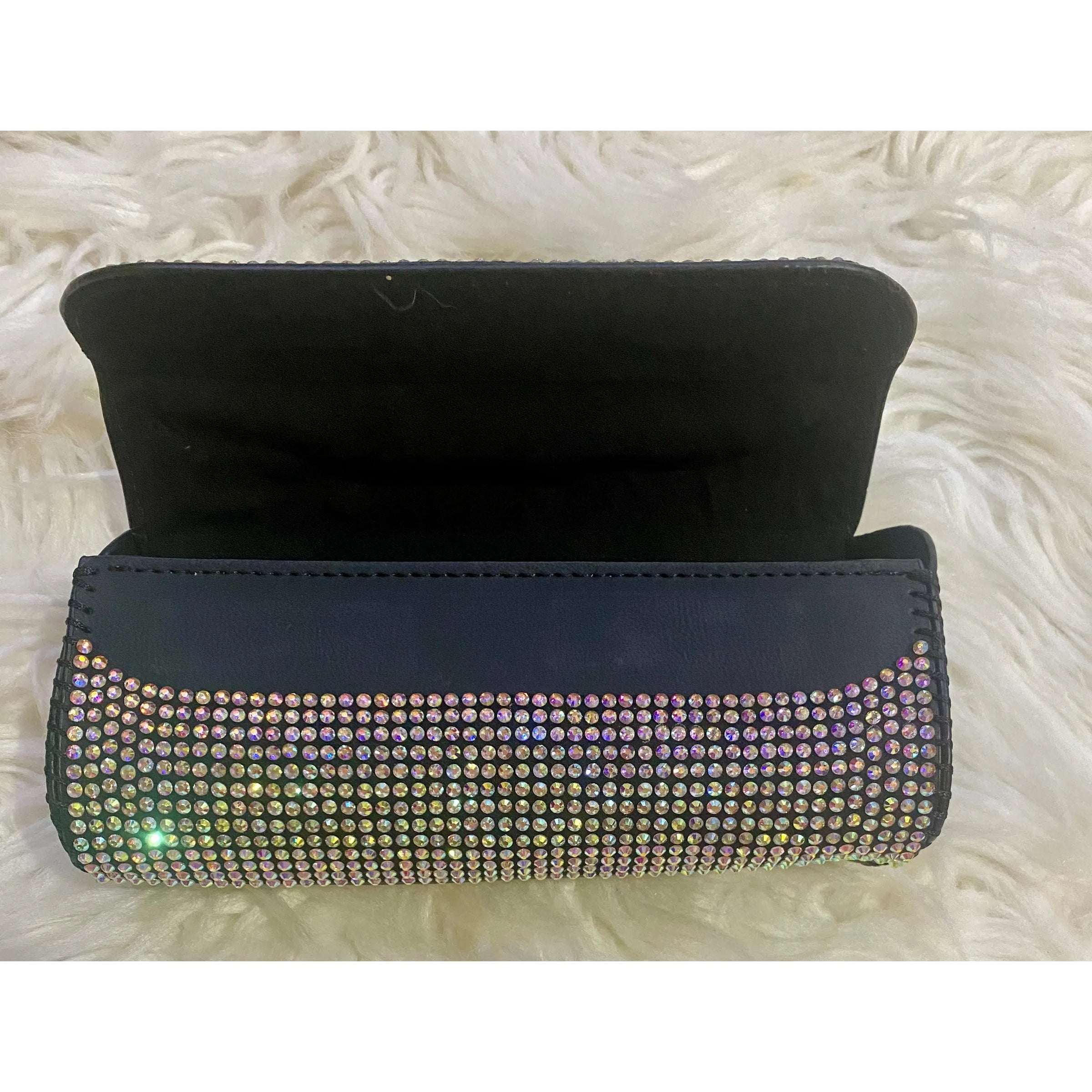 Iridescent Rhinestone Sunglass Holder