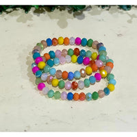 3 Multi Summer Stretchy Bracelets