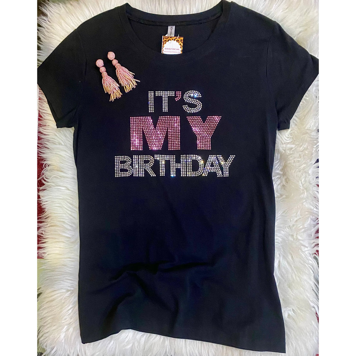 It's My Birthday Plus Tee - Rhinestone Gal