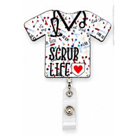 Scrub Life Acrylic Badge Reel Holder
