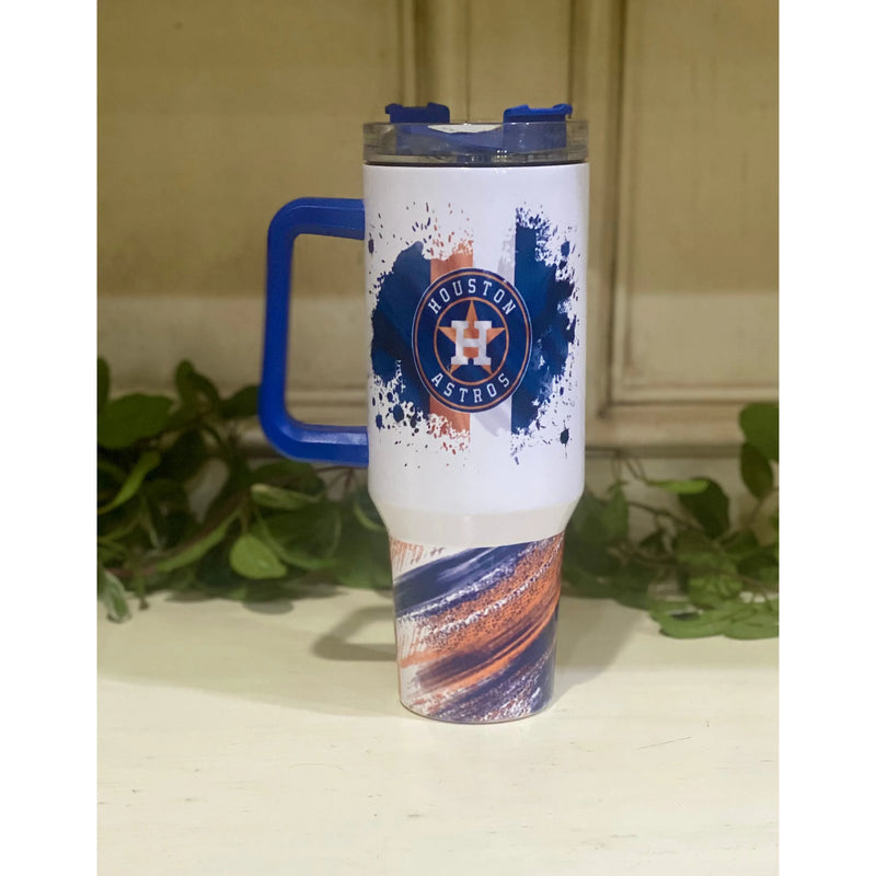 Houston Astros 40 oz Tumbler - Rhinestone Gal