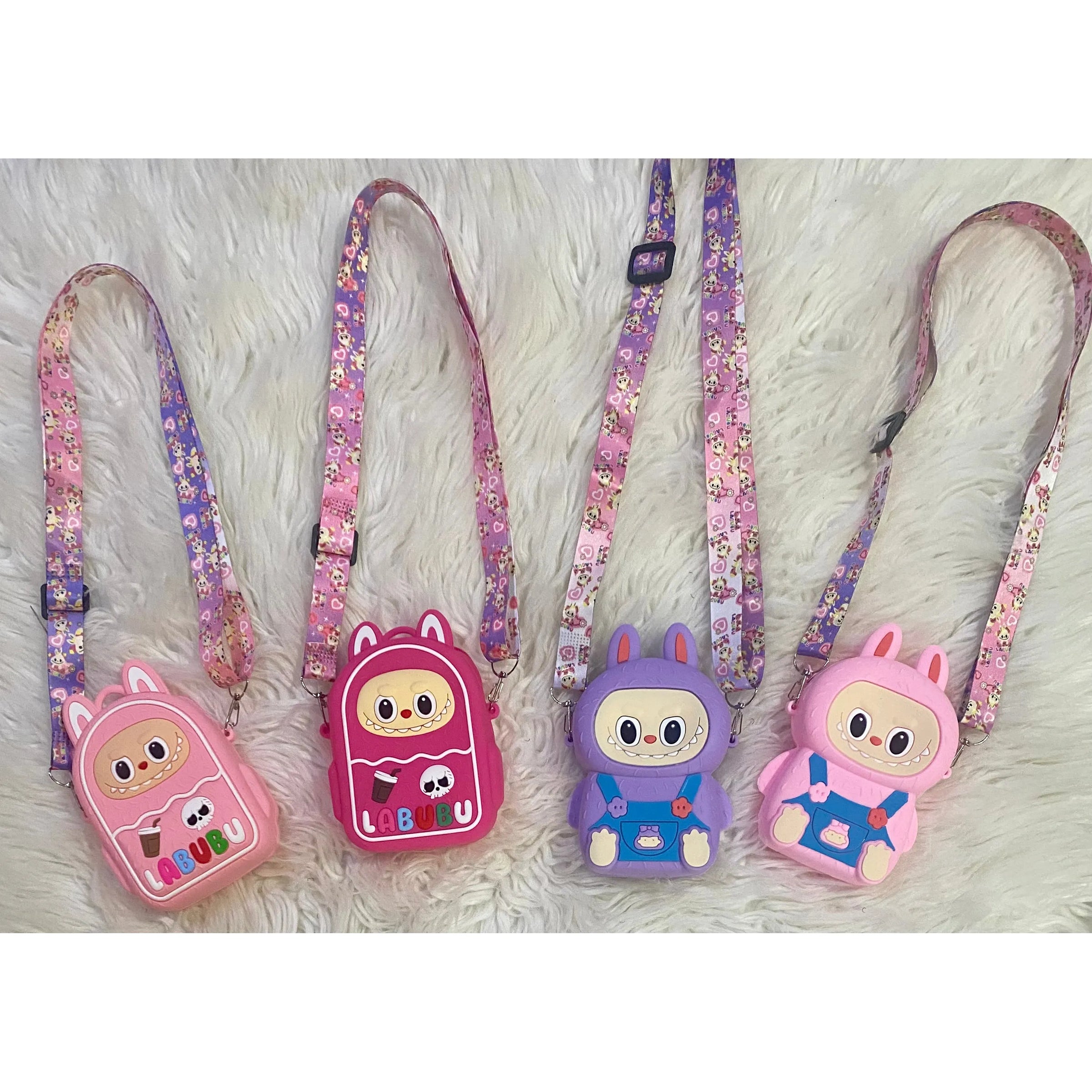 Labubu Coin Crossbody Purse – Adjustable Strap