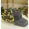 Distressed Trucker Cap with Leopard Yellowstone Insignia