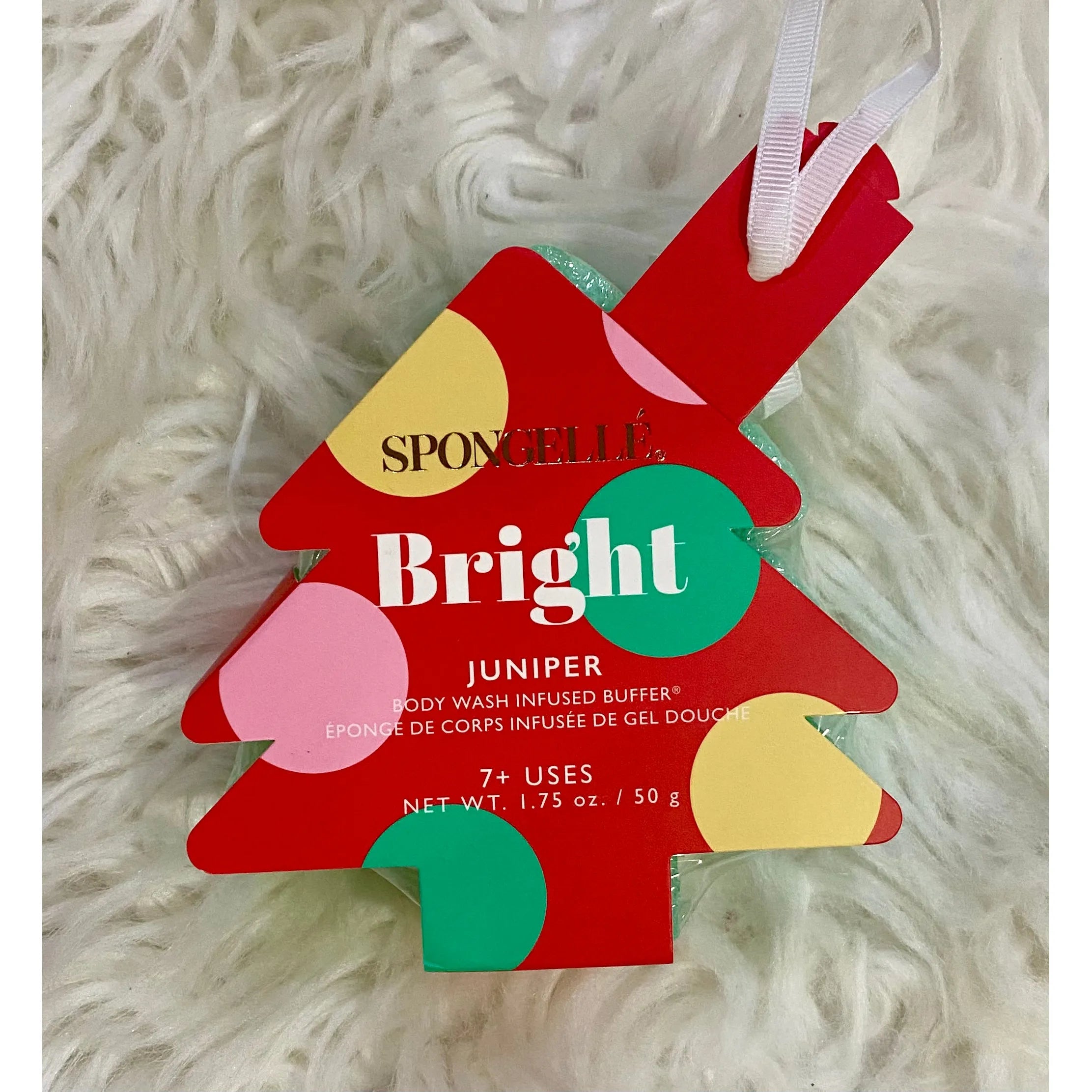 Spongelle Juniper Holiday Tree Buffer - Christmas Stocking