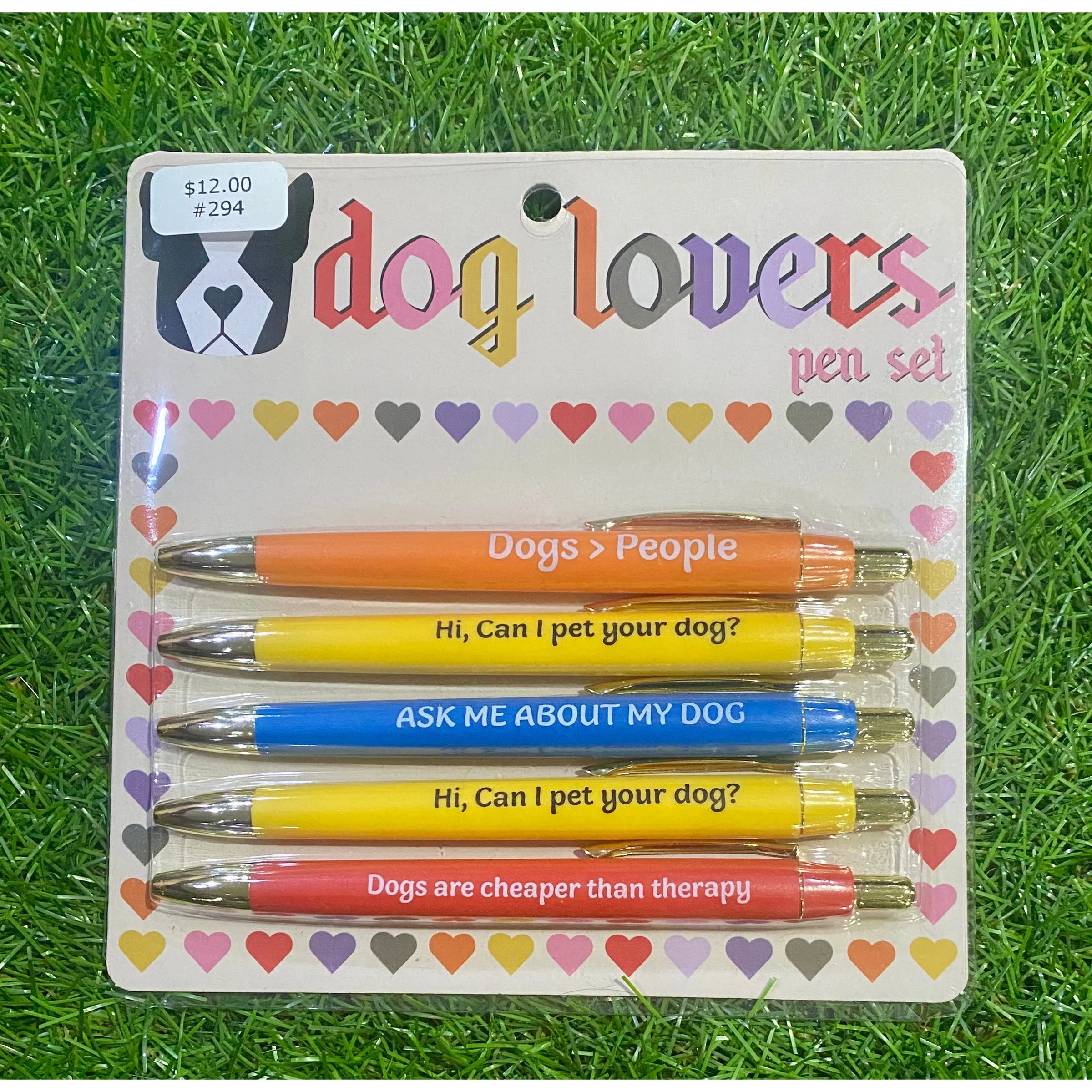 Dog Lovers Funny Pen Set – 5 Pack