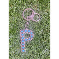 Turquoise Initial Keychain – Western Charm