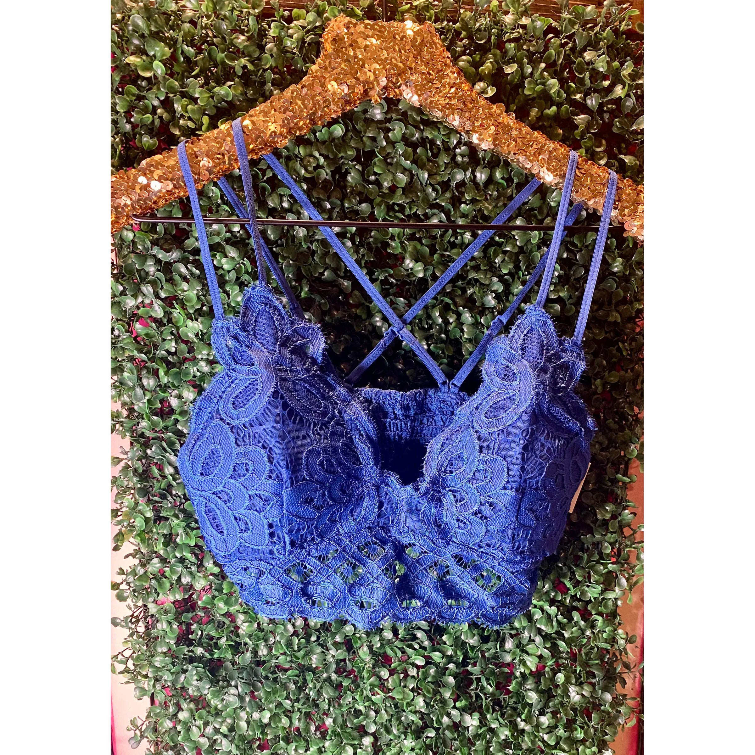 Royal Blue Lace Bralette