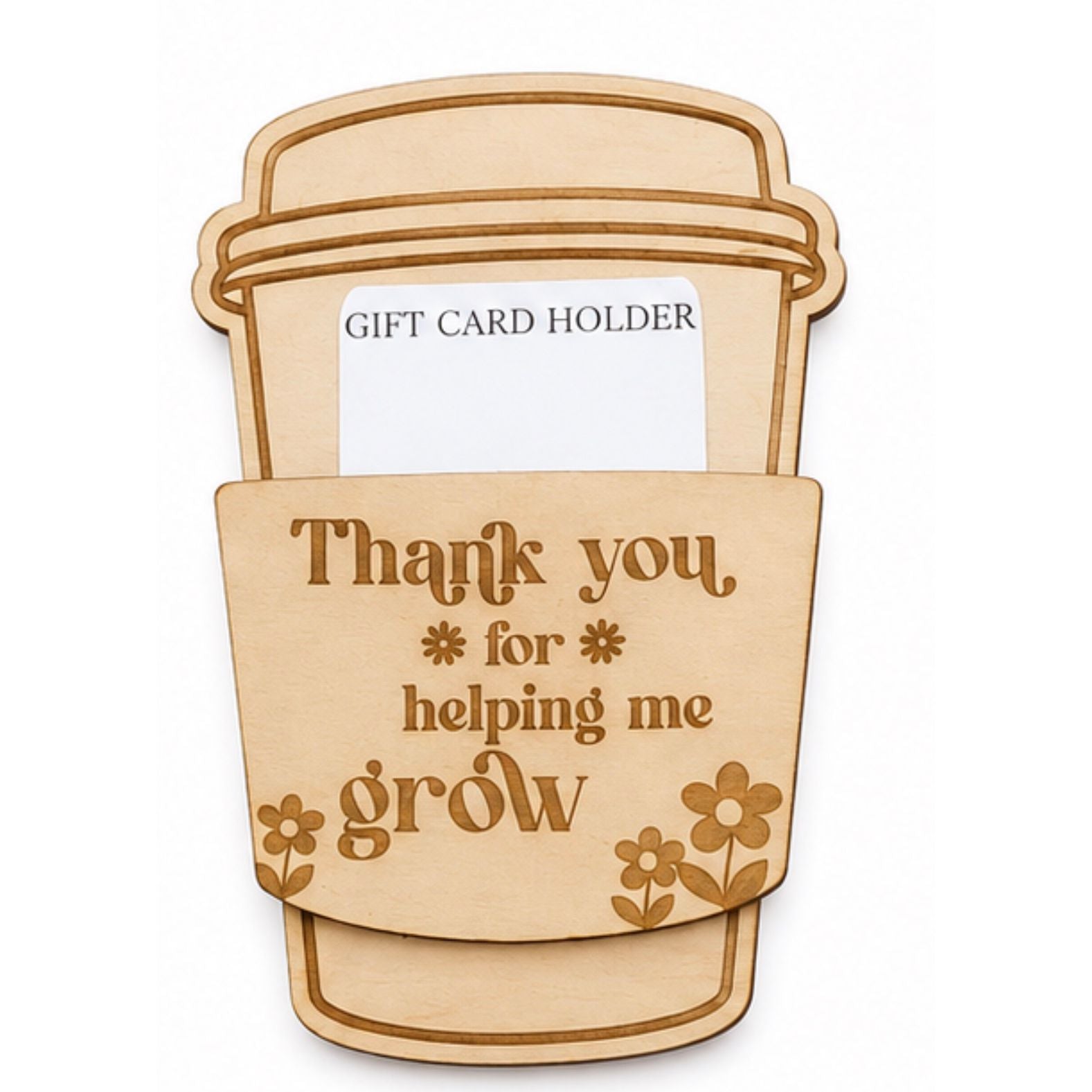 Teacher Coffee Gift Card Holder