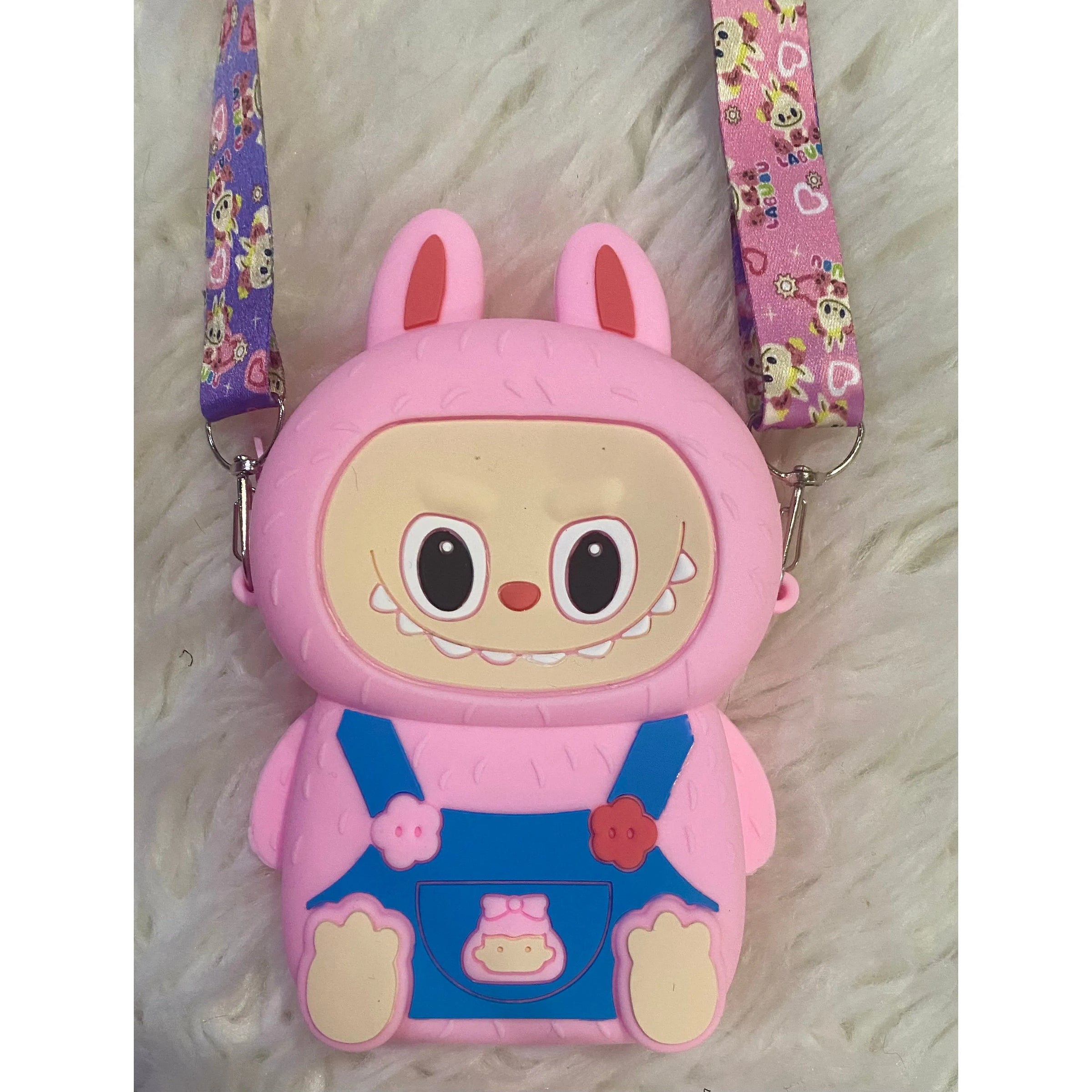 Labubu Coin Crossbody Purse – Adjustable Strap
