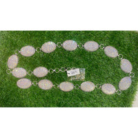 AB Rhinestone Oval Concho Belt – 49" Long