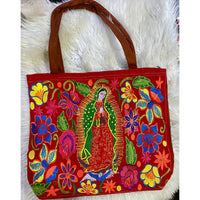Our Lady of Guadalupe Embroidered Tote Bag