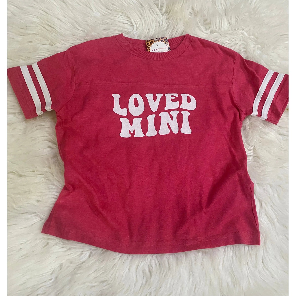 Girl's Loved  Mini Game Day Tee - Rhinestone Gal