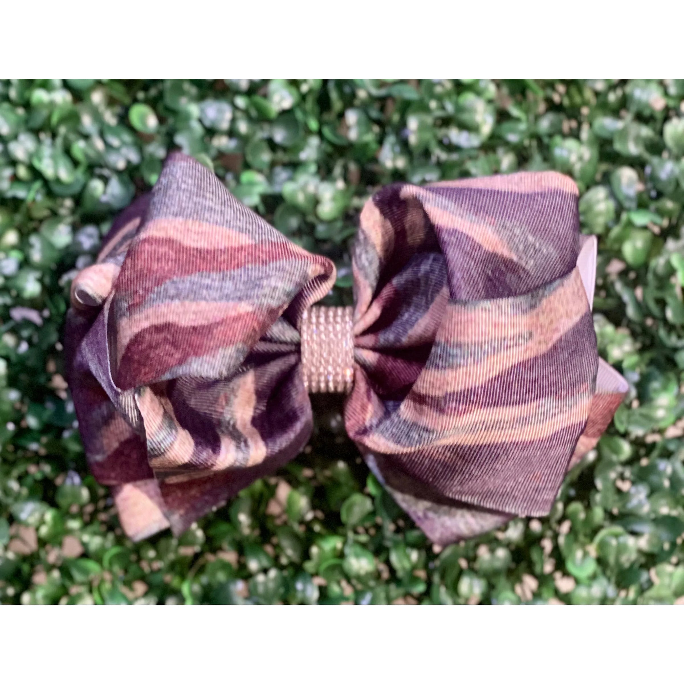 Camo Queen Double Layer Hair Bow