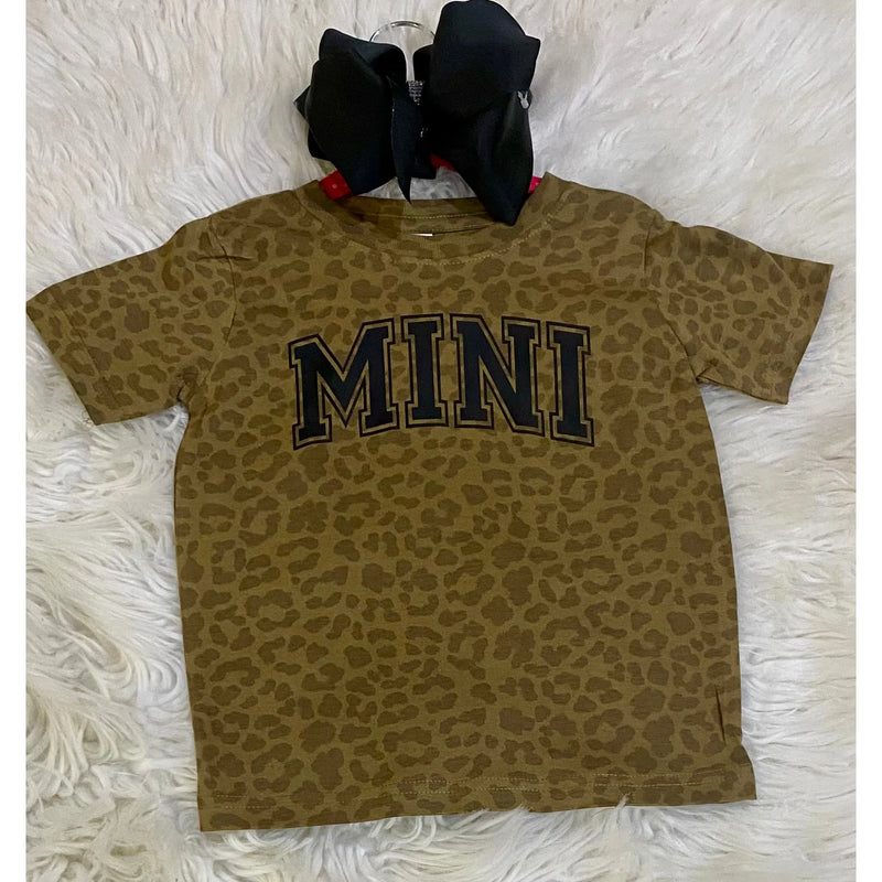 Girl's Mini Leopard Tee