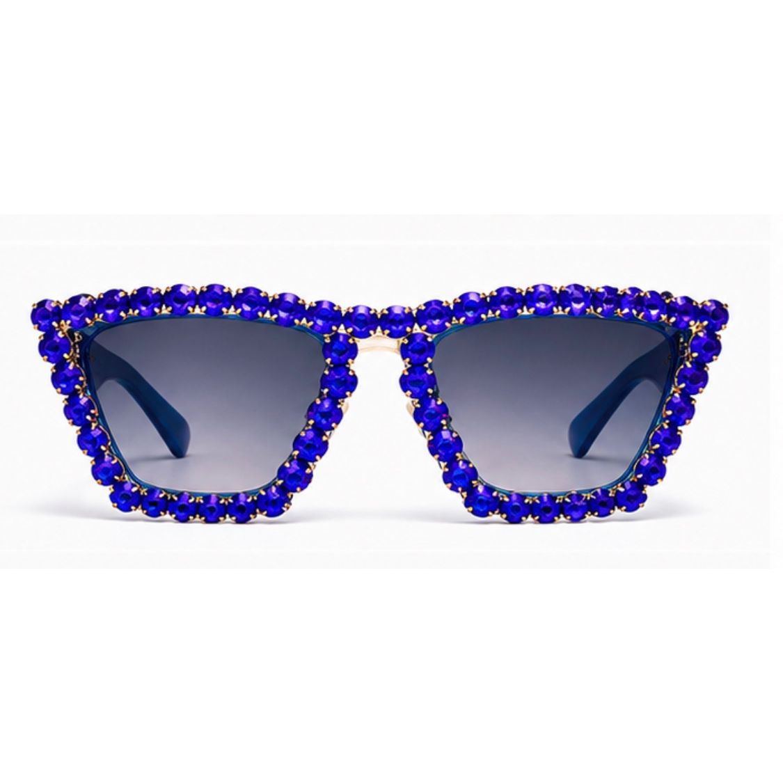 Rhinestone Glam Cat-Eye Statement Sunglasses