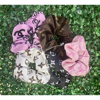 Luxury Designer Hair Satin Scrunchies