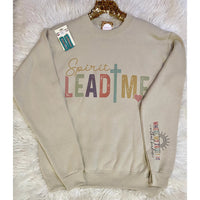 Spirit Lead Me Sweatshirt – Faith Graphic Pullover with Sleeve Quote