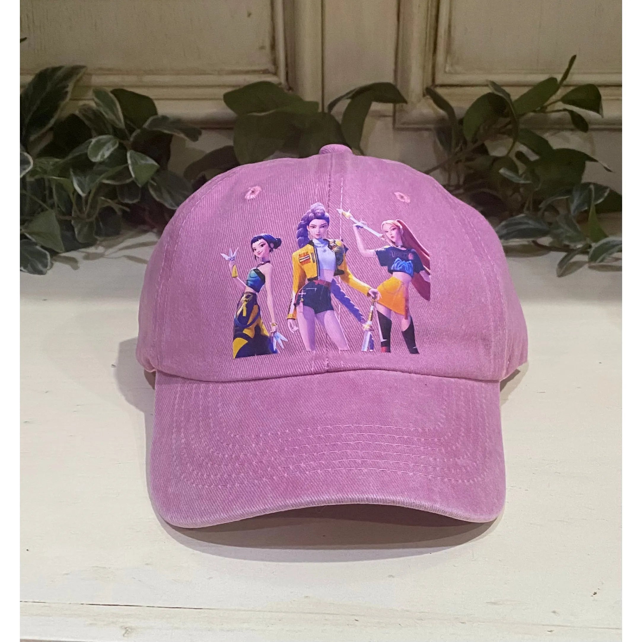 KPOP Demon Hunters Pink Adjustable Cap - Kids & Adults
