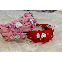 Valentine’s Day Heart & Stone Headbands for Girls