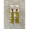 Happy Birthday Acrylic Earrings - Rhinestone Gal