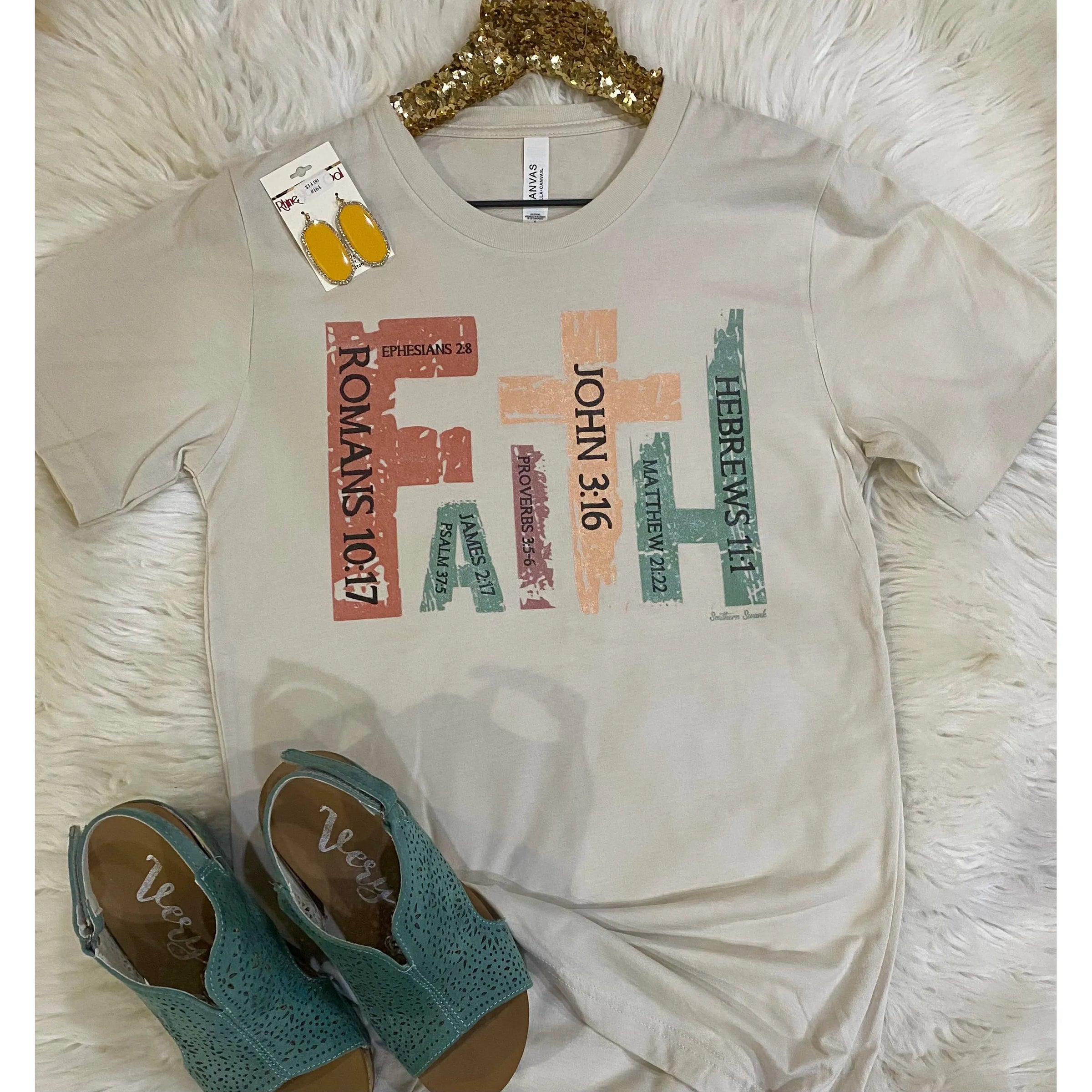 Retro Faith and Scriptures Tee