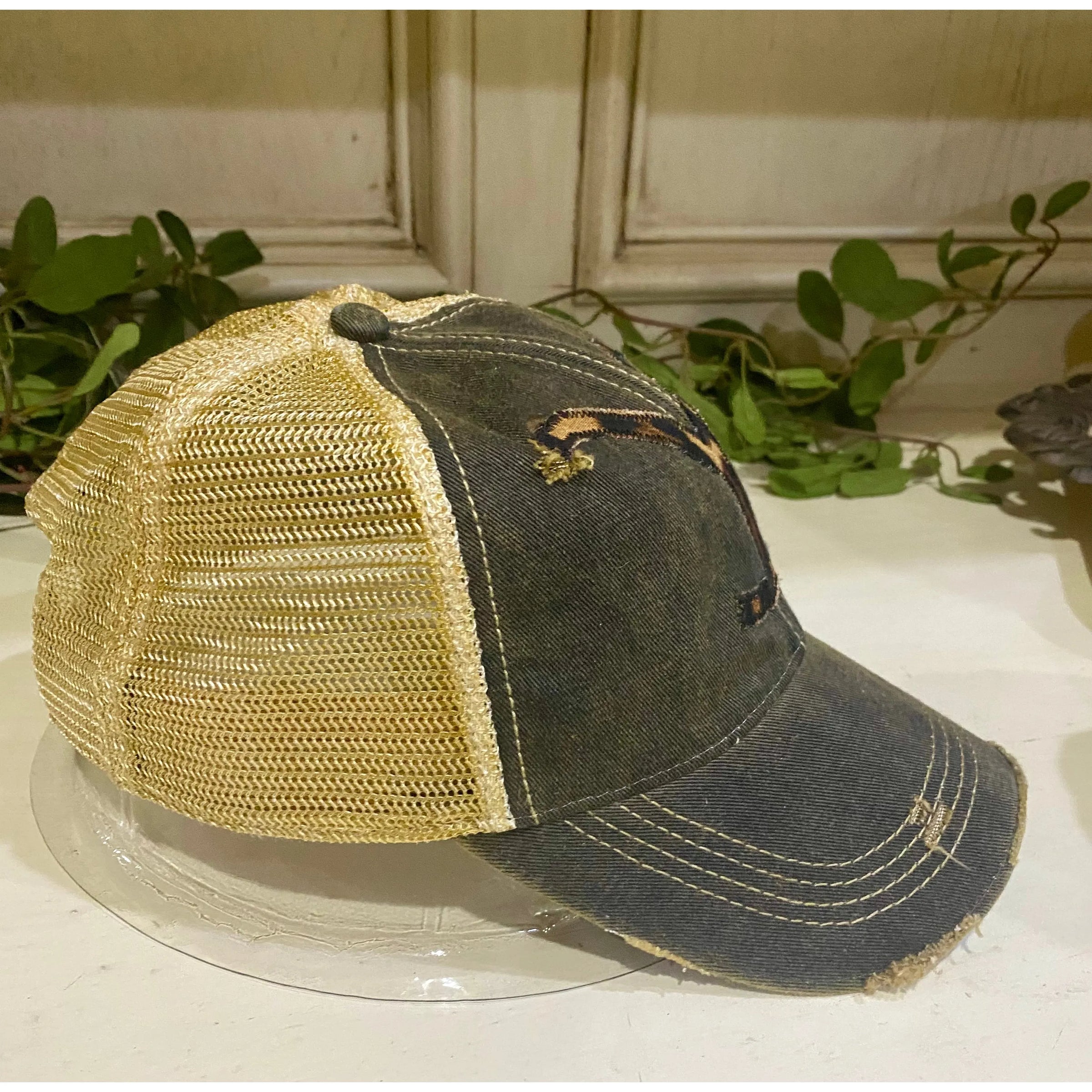 Distressed Yellowstone Trucker Cap