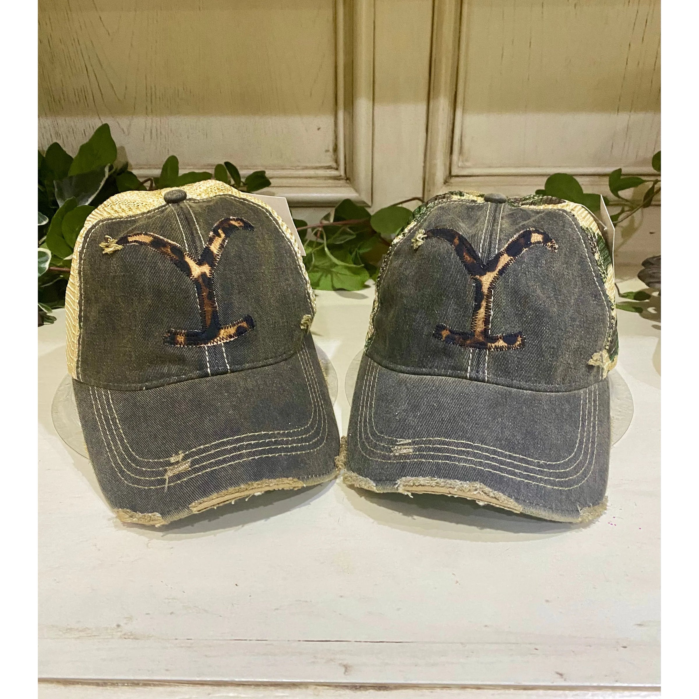 Distressed Yellowstone Trucker Cap