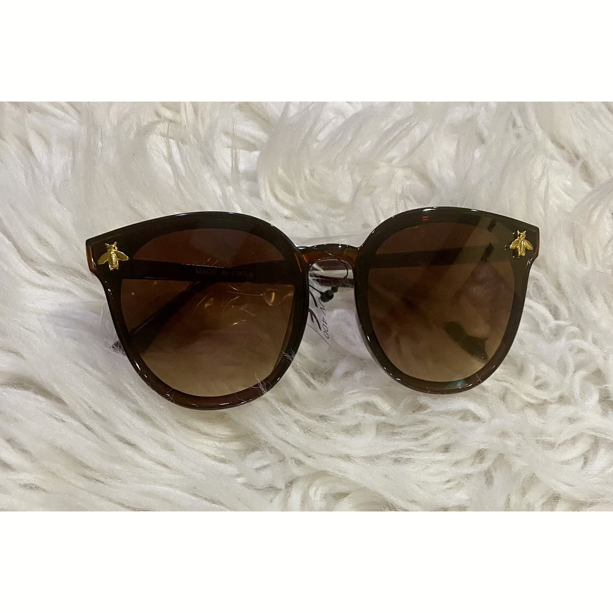 Killer Bee Round Gradient Sunglasses