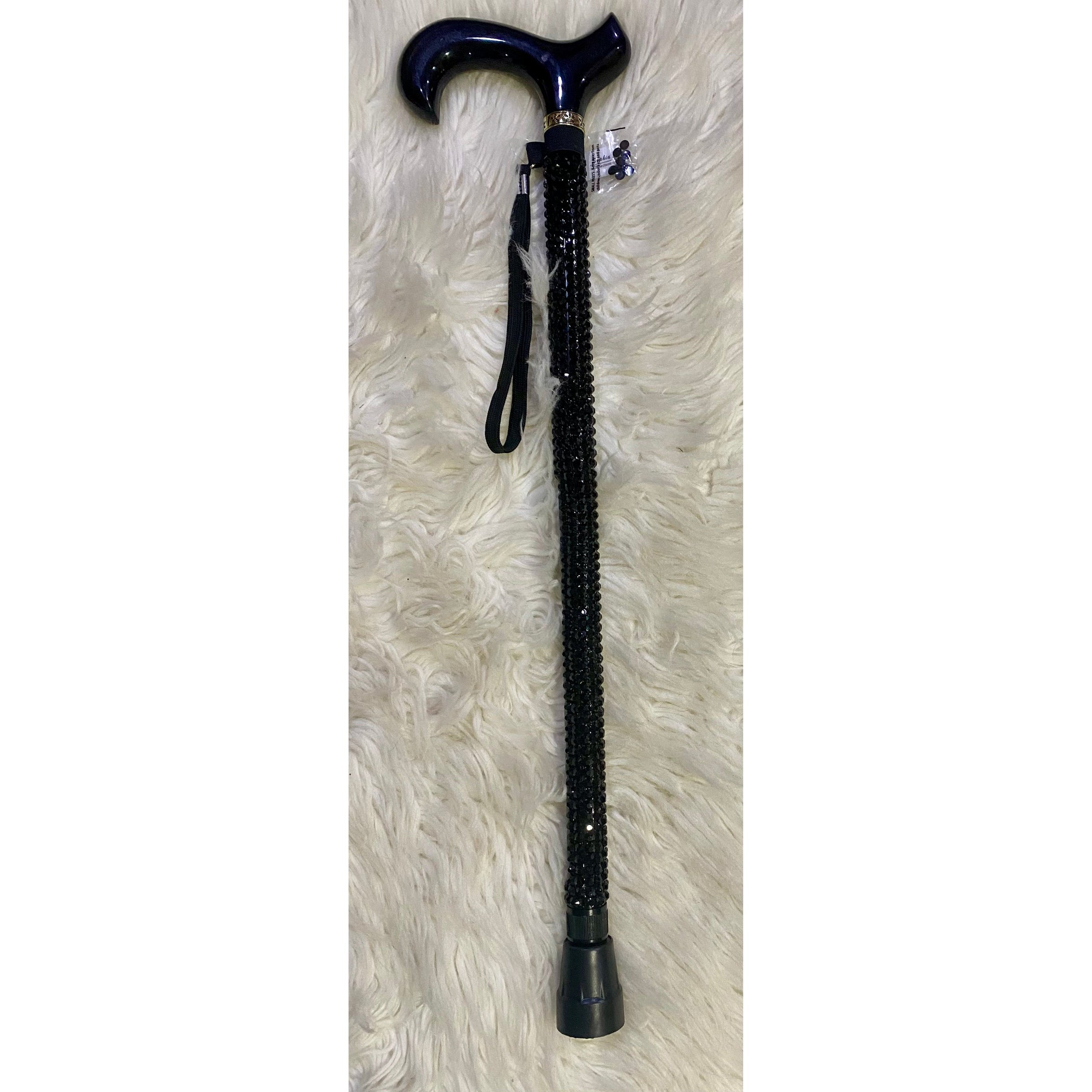 Bling Rhinestone Adjustable Walking Cane