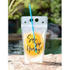 Funny Reusable Drink Pouches with Straw