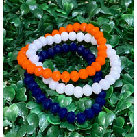 3 Houston Astros Stretchy Beaded Bracelets