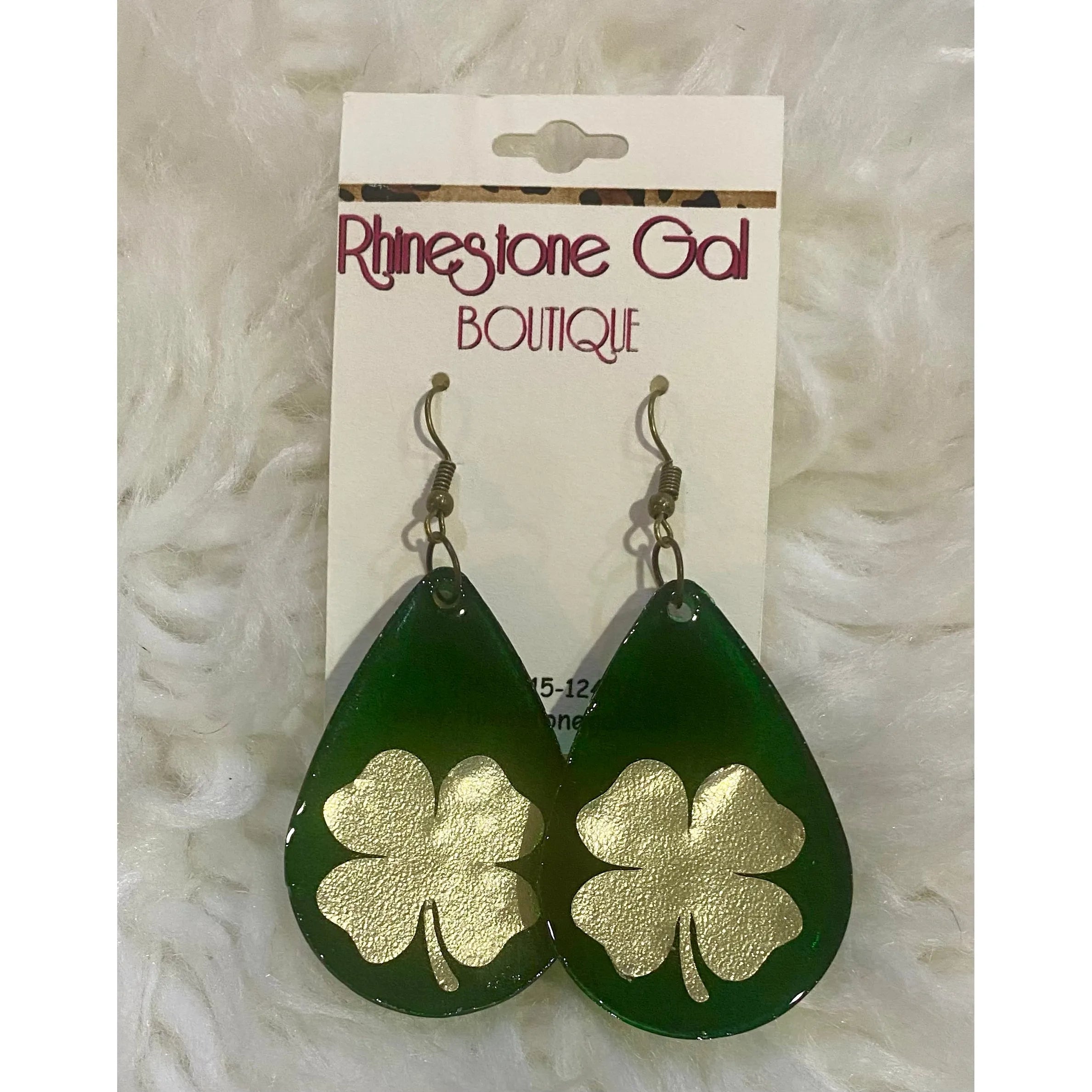 Lucky Clover Teardrop Earrings