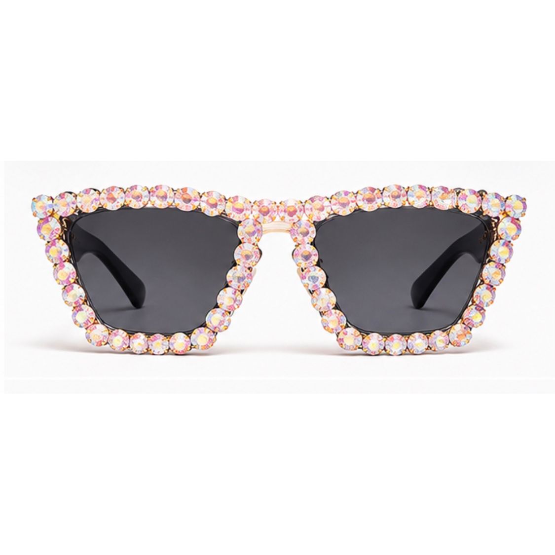 Rhinestone Glam Cat-Eye Statement Sunglasses