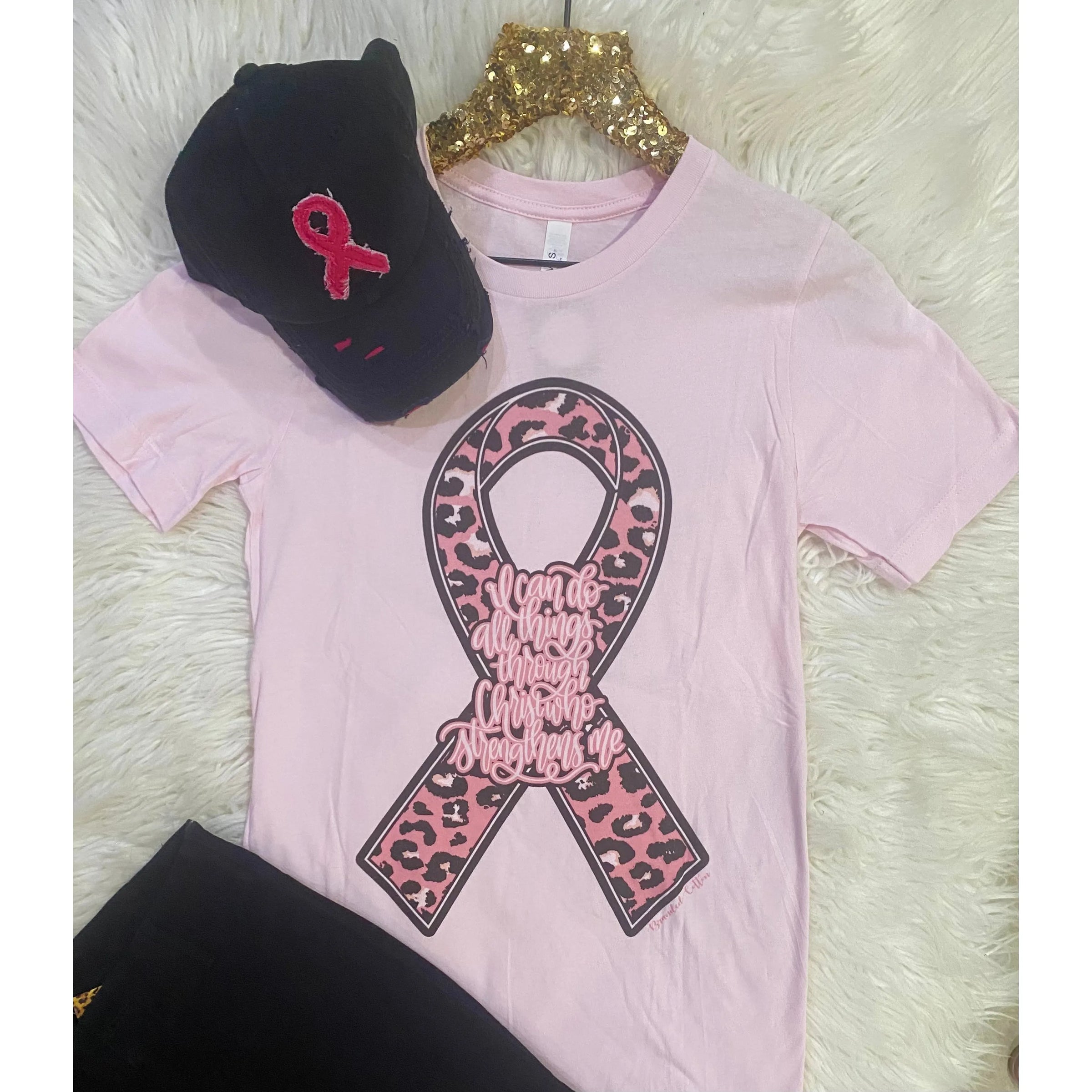 I Can Do All Things Breast Cancer Tee