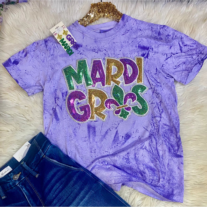 Sparkle & Shine Mardi Gras Tee