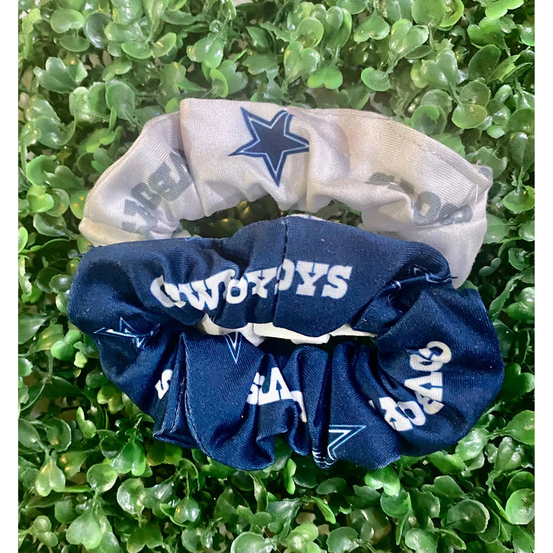 Dallas Cowboy Hair Scrunchies Set of 2