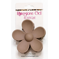 Matte Flower Hair Claw Clips – Assorted Colors