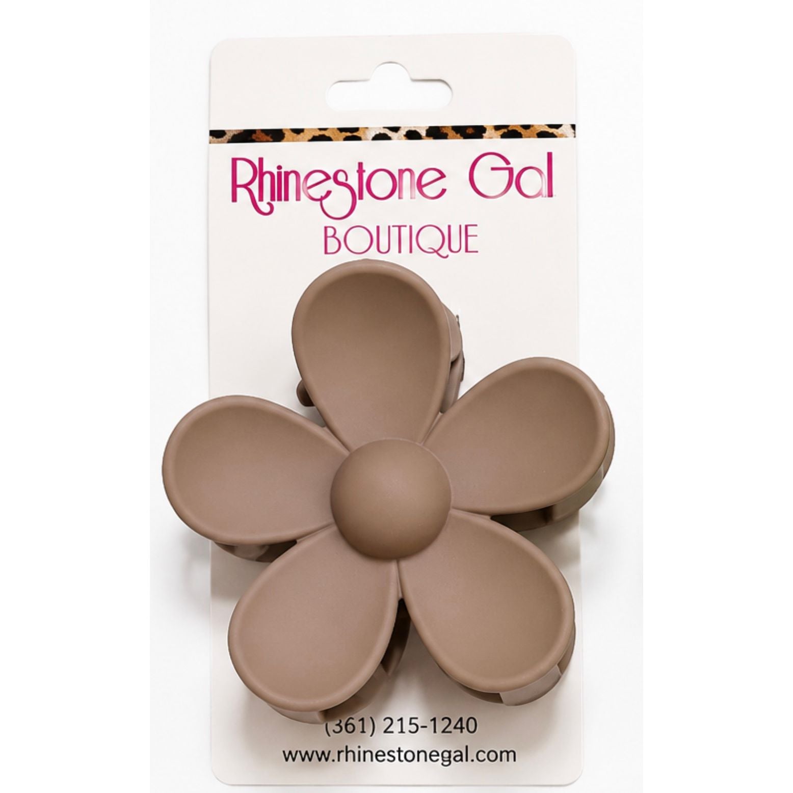 Matte Flower Hair Claw Clips – Assorted Colors