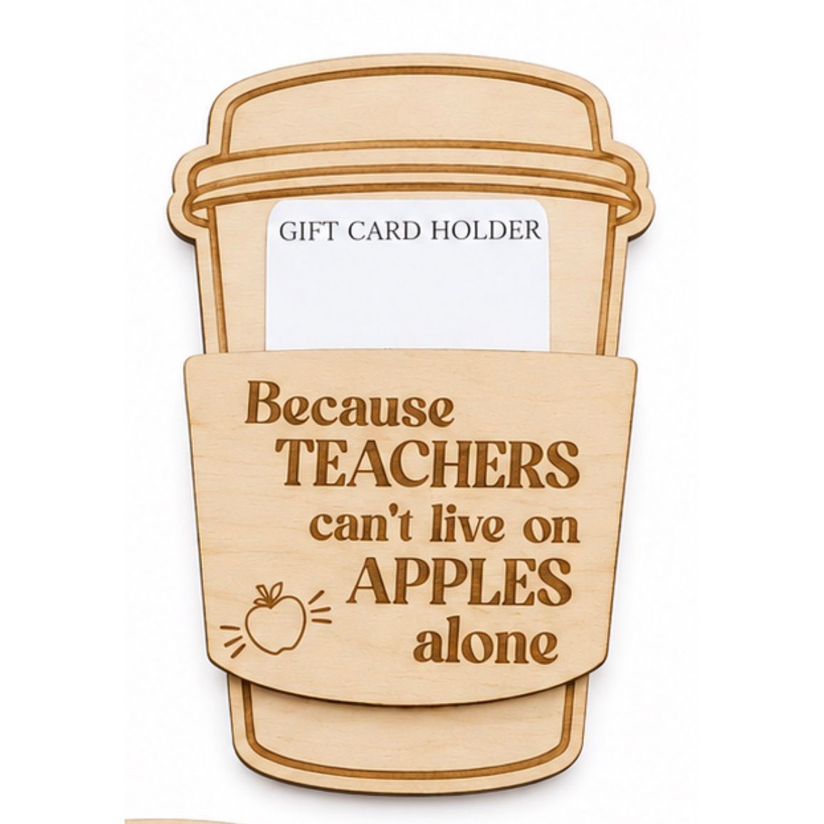 Teacher Coffee Gift Card Holder