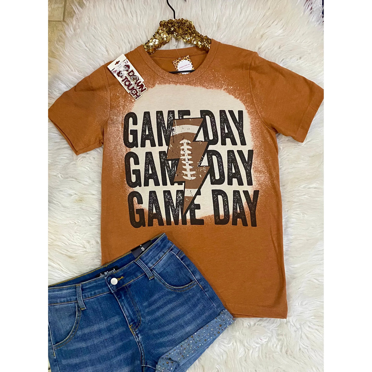 Bleached Football Gameday Tee