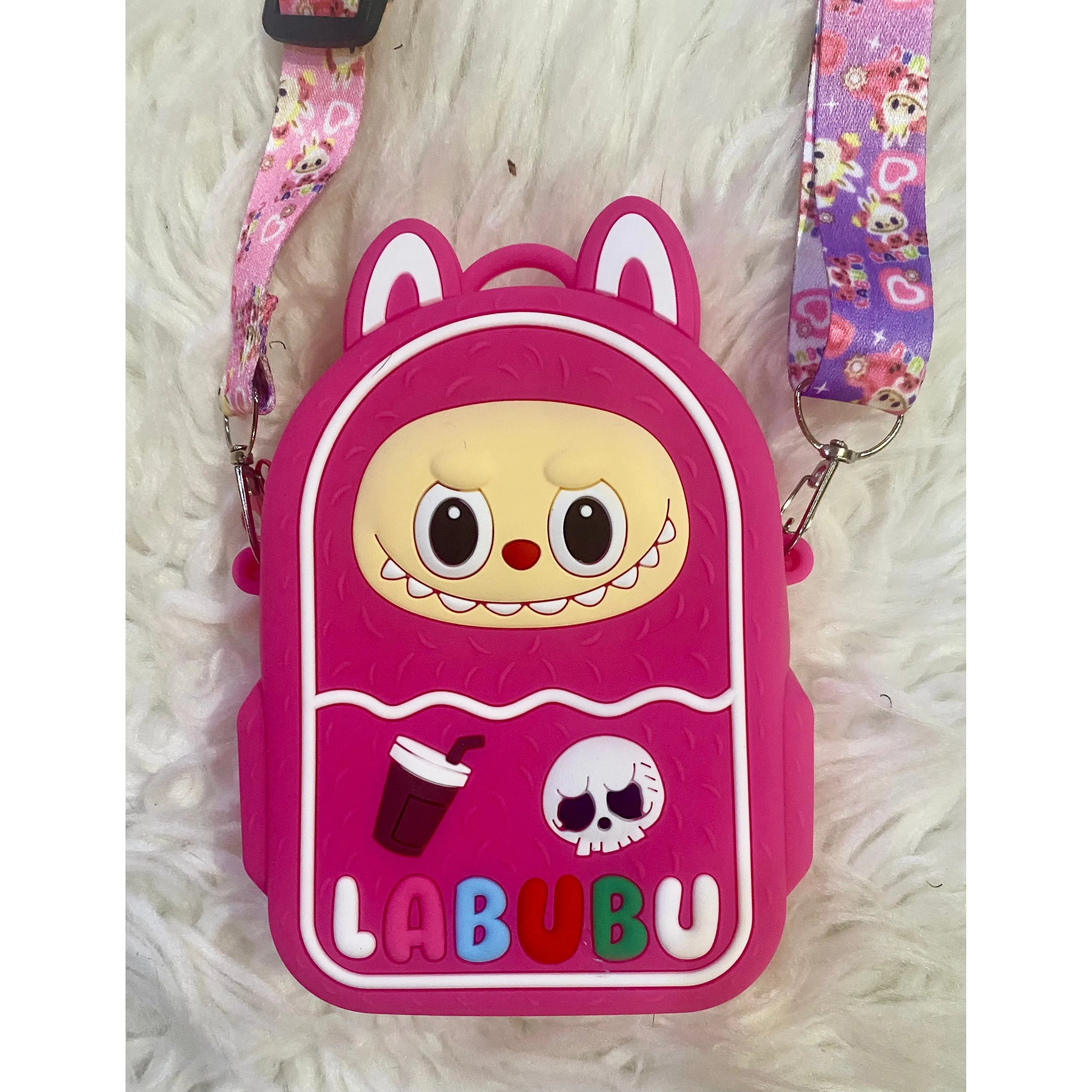 Labubu Coin Crossbody Purse – Adjustable Strap