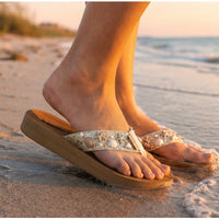 A Walk Down the Aisle Embellished Bridal Flip Flops