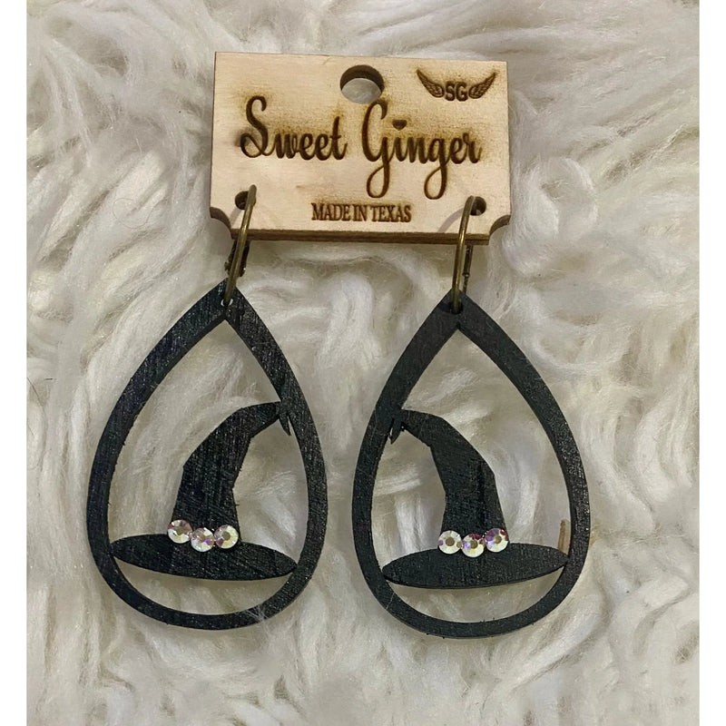 Feeling Witchy Wood Earrings