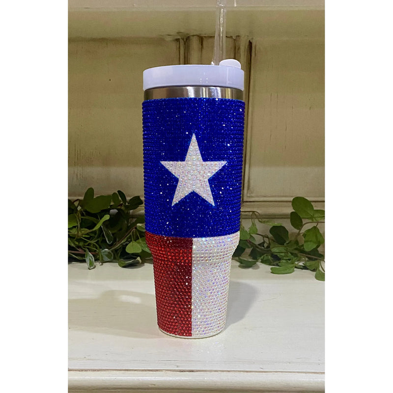 Texas Rhinestone 40 oz Tumbler