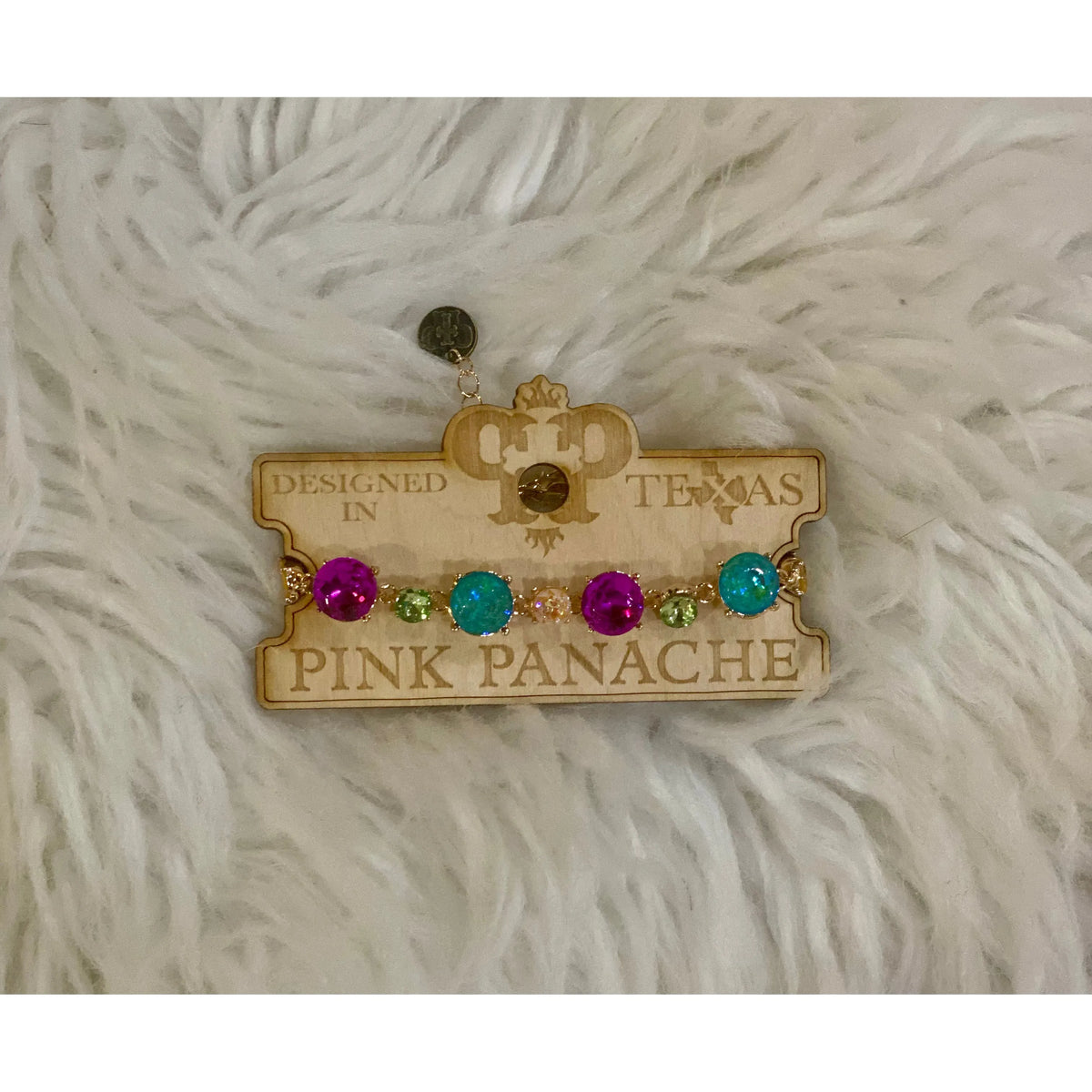 Pink Panache Multi Color Bracelet - Rhinestone Gal