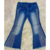 Girl's Rhinestone Embellished Bootcut Denim Jeans